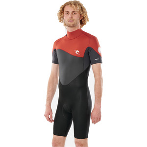 2021 Rip Curl Homens Omega 1.5mm Shorty Wetsuit Wsp8cm - Marrom